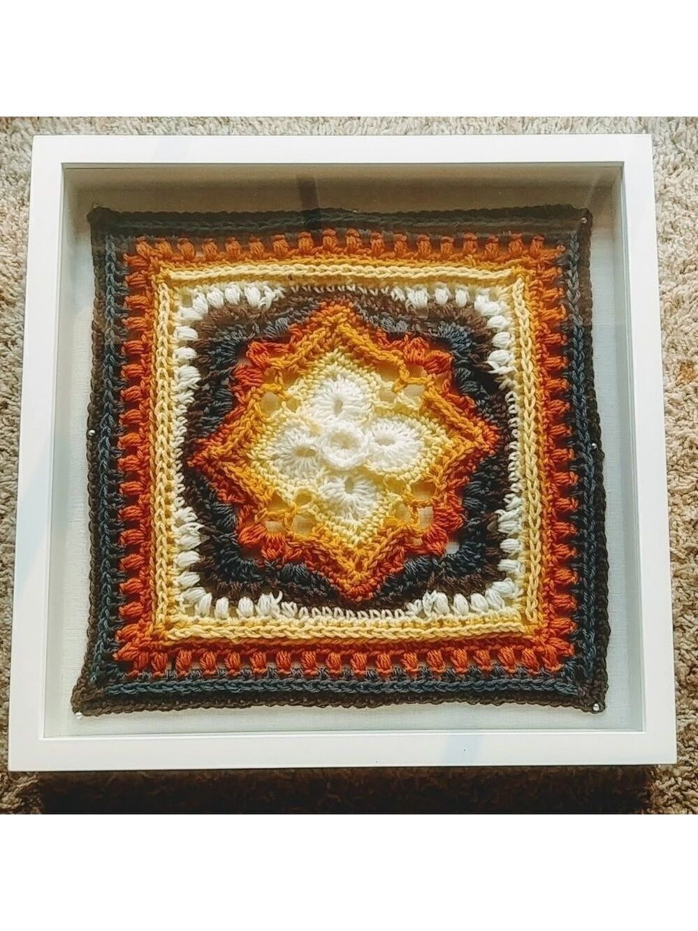 Host Pick! 😃🙏 Handmade Crocheted Framed Fall Wall Decor